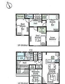 全洋室が6帖以上の4LDK♪
広くて使いやすい間取り☆
リビング隣には、ホッとできる和室を用意！
お子様のお昼寝スペースや書斎としてなど、いろいろとお使い頂けます。 
