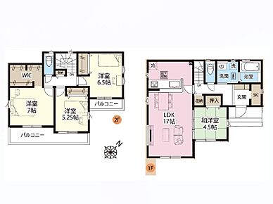 ◇広々とした開放感あふれる17帖のLDK☆
◇WIC・SIC完備で収納も充実☆
◇2階の3部屋分にバルコニー有り☆ 
