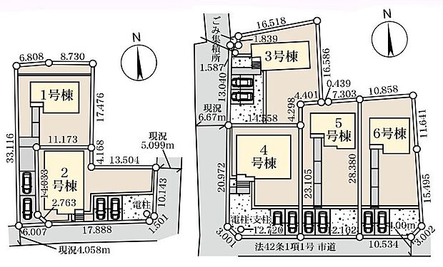 【全体区画図】東武伊勢崎線「花崎」駅まで車で3.1km