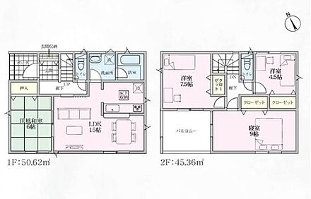 キッチンからも見守りやすい洋風和室はお子様の遊び場にぴったり◎
主寝室はゆったり約9帖♪大きなベッドも置けます！
急な雨でも心配いらずのインナーバルコニー！洗濯物やお布団もたっぷり干せます♪ 