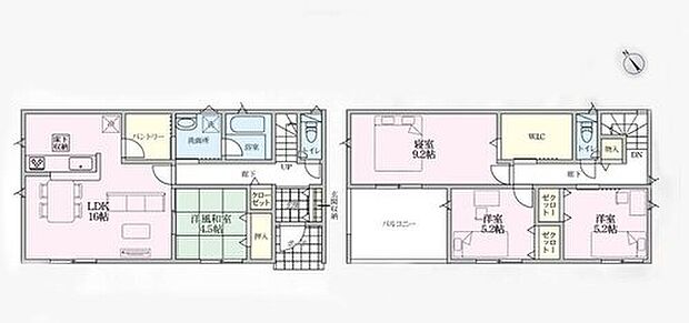 【4LDK】◇16帖のLDKに隣接する和室を開放すれば、さらに広々とした空間へ♪
◇WIC付き、全居室収納完備で、いつでもお部屋をすっきりとお使い頂けます♪
◇広々バルコニー♪お布団などもたっぷり干せてお洗濯も快適◎