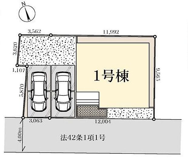 【全体区画図】南道路に面した明るいお住まい☆
カースペースは2台分をご用意♪家族分の自転車を駐輪したり、来客用の駐車スペースとしてもお使いいただけます♪
