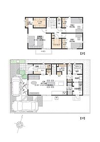 LDK家具付きにて販売
1階にリビングと水回り、2階に洋室3部屋のある3LDK。2階約9.7帖（ワークスペース含む）主寝室にはワークスペースがあり、読書、PCデスクなど様々な用途で活用いただけます。 