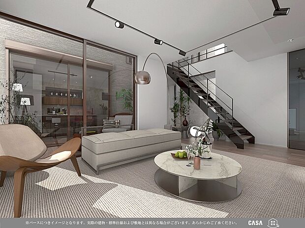 【■内観イメージ■(2号地)】南に面したリビングは採光・通風に優れた心地よい空間です。