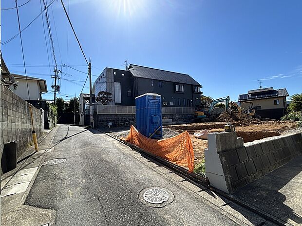 現地土地写真　造成工事中