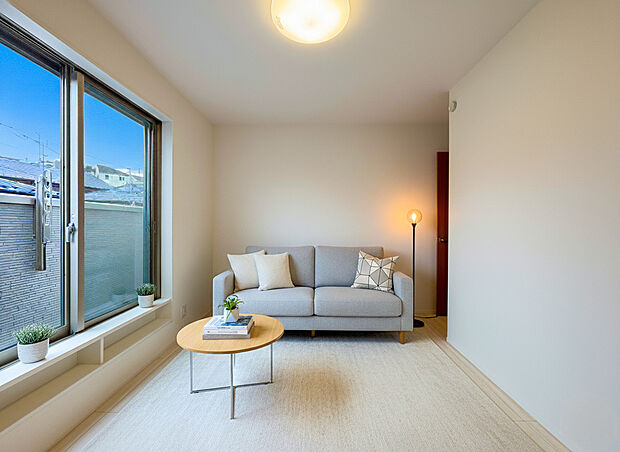 家族の一体感を感じられる広々スペース。家族と過ごす時間を大切にする方にぴったりのゆとりの住空間。