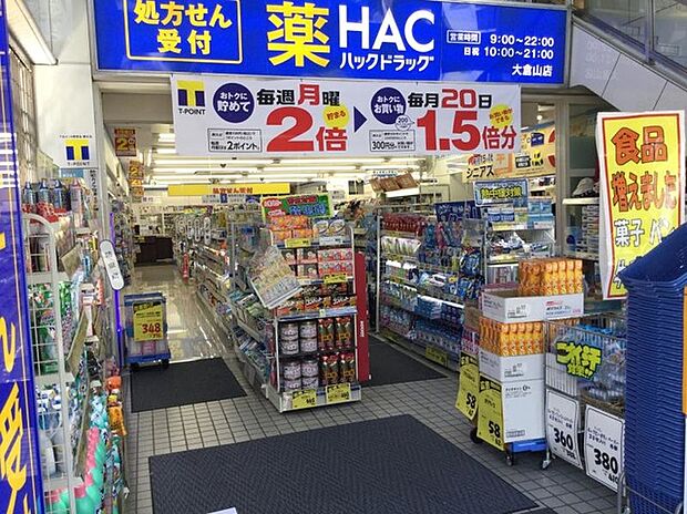 ハックドラッグ大倉山店（約1,060m）