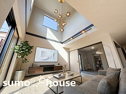 吹抜け天井リビング