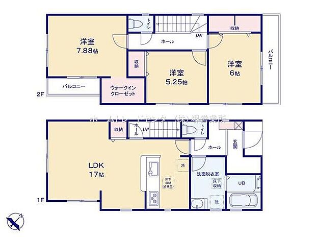 (1号棟)、価格2180万円、3LDK、土地面積109.04m2、建物面積92.73m2