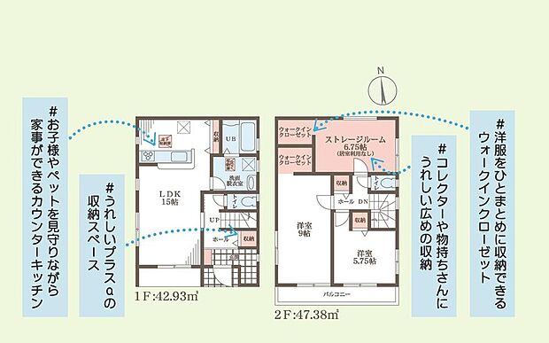 (5号棟)、価格2980万円、2LDK+S、土地面積91.16m2、建物面積90.31m2