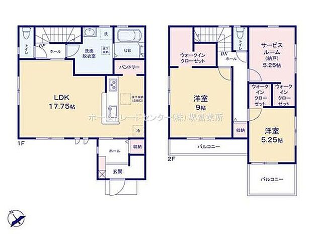 【2LDK+S】収納充実♪各居室にウォークインクローゼット、キッチンにはパントリーを設置♪
主寝室は９帖！大型ＷＩＣ付きで広々お使いいただけます♪