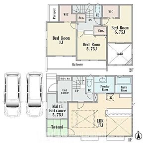 建物プラン間取:3LDK+S 建物プラン面積:100.81m2 建物プラン価格:1500万円 【区画7】 