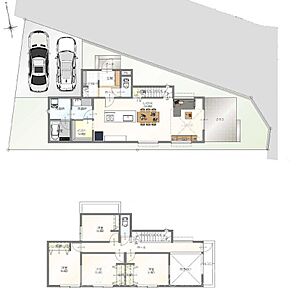 建物プラン間取:4LDK 建物プラン面積:110.13m2 建物プラン価格:3437万円 C区画
※現況と相違がある場合は現況を優先 
