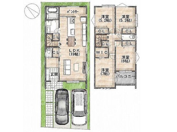 建物プラン間取:4LDK -