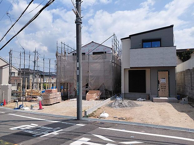 【外観】【現地写真】1号地充実したアフターサポートで安心!当社は誠実に、丁寧に、お客様一人ひとりに永く安心してお住まいいただけるようなお付き合いをさせていただきます