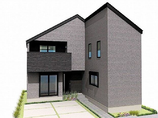 【外観パース図】【建物プラン例】ZEH水準省エネ住宅にて、冬はあたたかく、夏は涼しいお家に