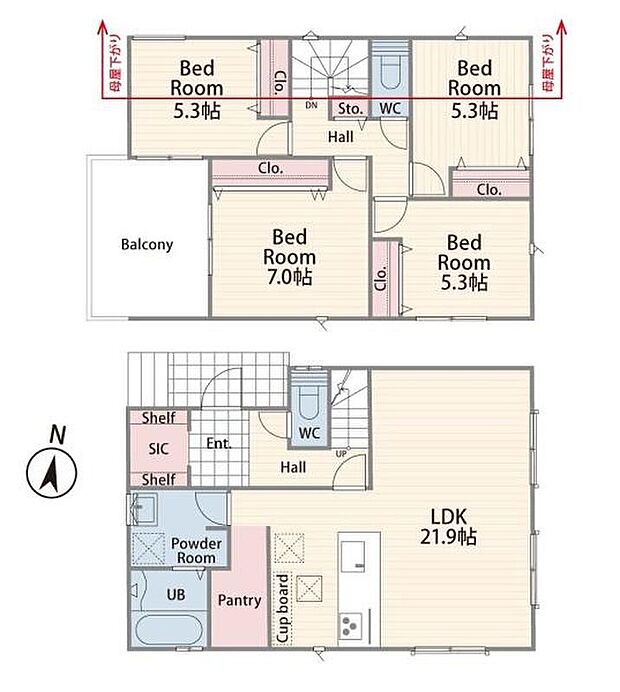 4LDK
建物面積：105.99m2
家中まるごと上活水にする「サイエンス・ウォーターシステム」搭載
「ミラバス」「ミラブルZERO」標準装備
抗ウイルス抗菌空間「レコナエアリフレッシュ」施工