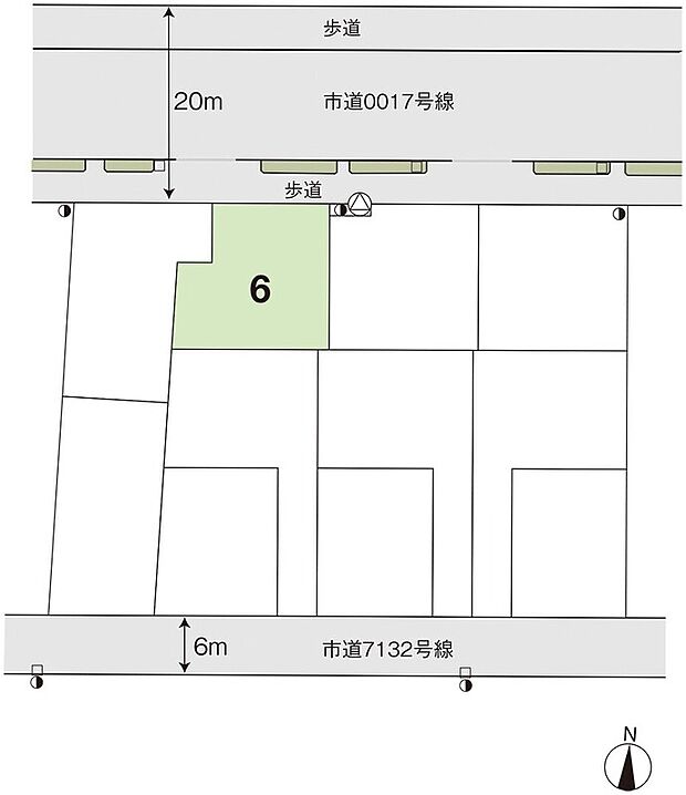総区画数11区画の分譲地