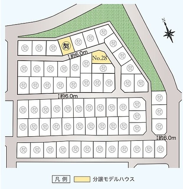 【区画図】【区画図】
小学校まで徒歩10分~11分。子育て世代に安心の立地です。