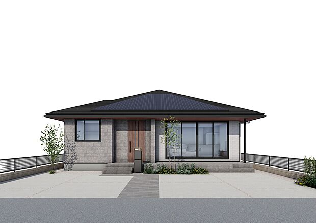 【No.6】ミニマルの中にゆとり感じる3LDK平屋の住まい