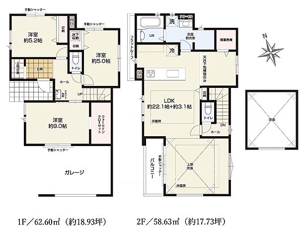 暮らしの快適性・居心地の良い住空間設計です。リビングを中心に、ご家族皆様が充実の暮らしをお送りいただけるプランニングです。
