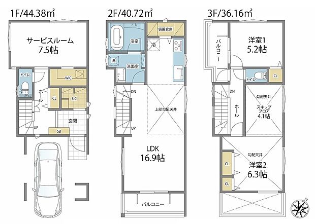 暮らしの快適性・居心地の良い住空間設計です。リビングを中心に、ご家族皆様が充実の暮らしをお送りいただけるプランニングです。