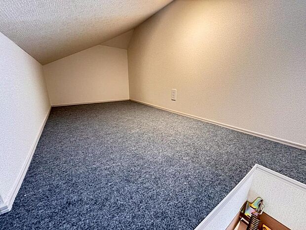 様々な用途で使用できる小屋裏収納です。アウトドア用品や、お子様の思い出の品、ご家族の季節物のお洋服、趣味のものなどをまとめて収納することができ、お部屋をすっきりと保つことができます。