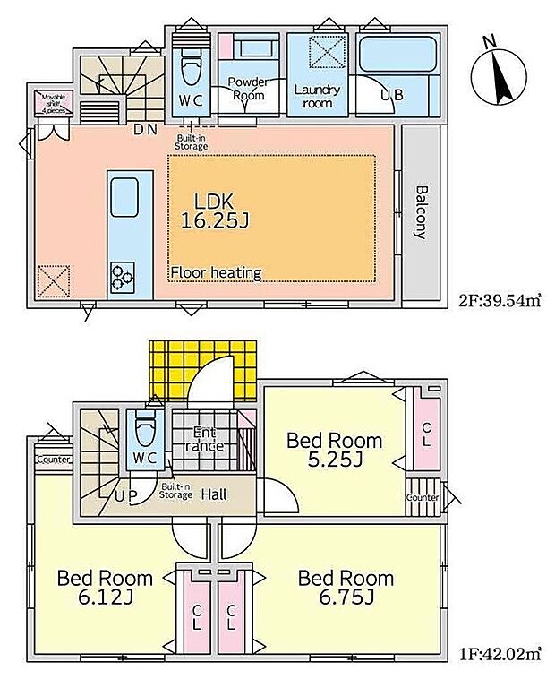 【3LDK】暮らしの快適性・居心地の良い住空間設計です。リビングを中心に、ご家族皆様が充実の暮らしをお送りいただけるプランニングです。