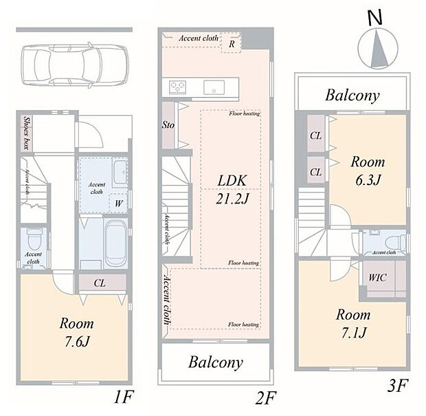 【3LDK】【A号棟 建物面積:113.10m2】 暮らしの快適性・居心地の良い住空間設計です。