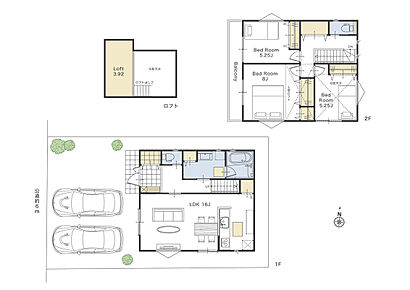 ※売地区画の参考プランとなります。 