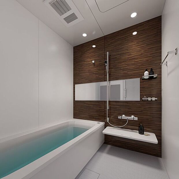 【完成予想図(内観)】■7号地浴室(パース)