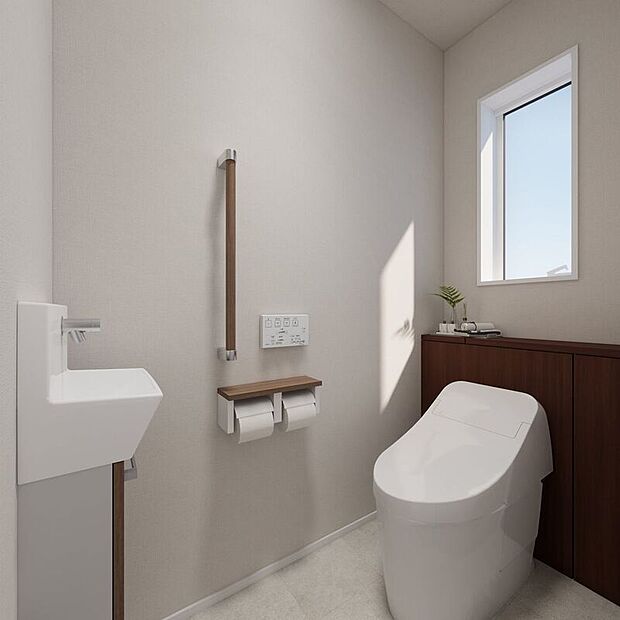 【洗面】■7号地1階トイレ(パース)