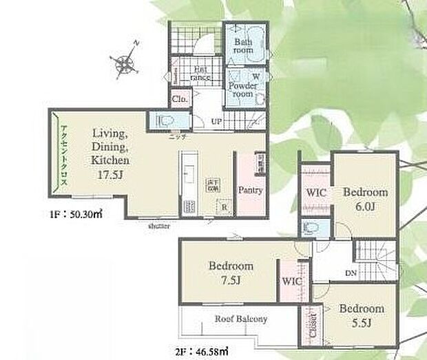 (1号棟)、価格2790万円、3LDK、土地面積149.21m2、建物面積96.88m2