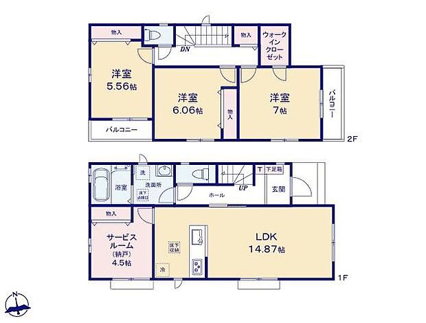 (B号棟)、価格3590万円、3LDK+S、土地面積99.02m2、建物面積94.19m2
