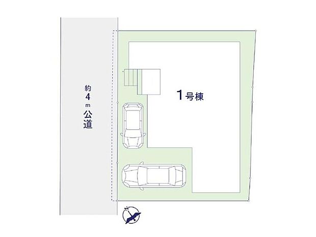 ≪全体区画図≫
◎前面道路は交通量少なめ
◎カースペースは2台可能(車種による)♪自転車や来客用の駐車スペースとしてもお使いいただけます。