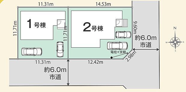 区画図です