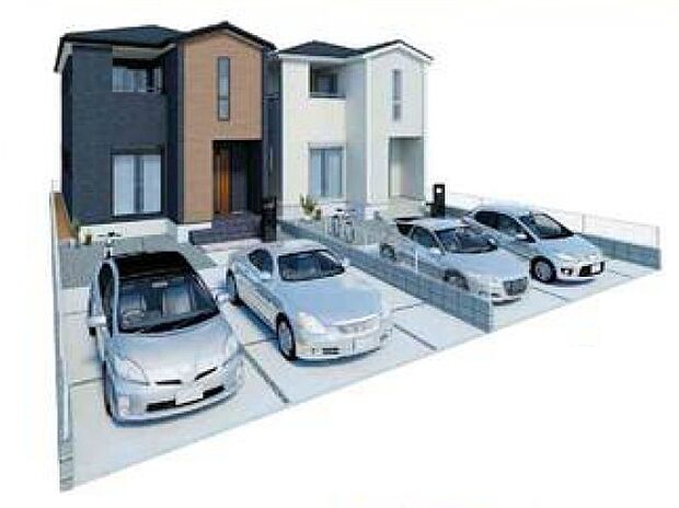 完成予想図です 現在建築中!完成が待ち遠しい新築戸建です。完成後は最新設備を備えた快適な住まいで、新生活を気持ちよくスタートできます。