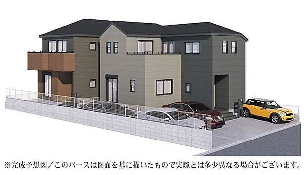 完成予想図です 完成に向けて、住まいづくりが着々と進んでいます。新築ならではの美しい室内と快適な暮らしに、期待が高まります。