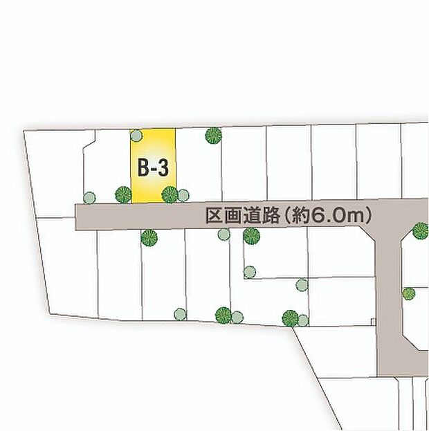 【区画図】幼稚園・保育園まで徒歩8分～10分。子育て世代に安心の立地です。