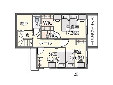 NoH-15　2階間取り図です。 