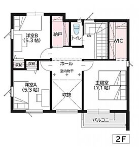 No M-7　2階間取り図です。 