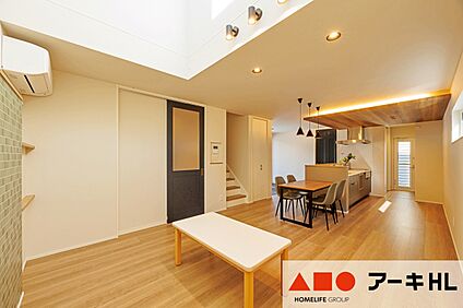 【B号地】キッチン・ダイニング横並びプランで配膳ラクラク♪
