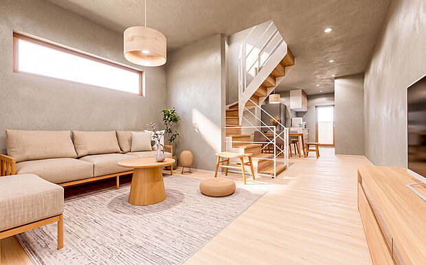 【建物参考プラン 内観パース(B)】
建物面積 86.94m2(2LDK+S)
建物価格 4000万円