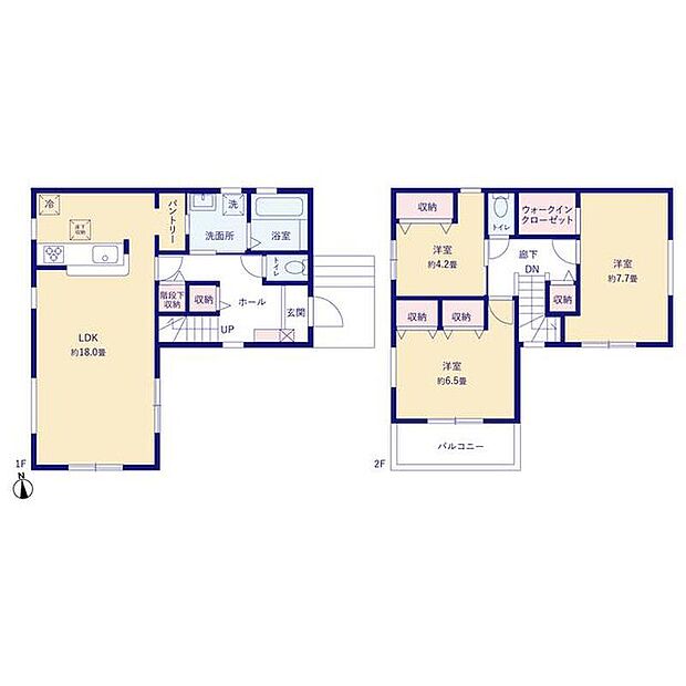 (1号棟)、価格3580万円、3LDK、土地面積123.53m2、建物面積93.96m2