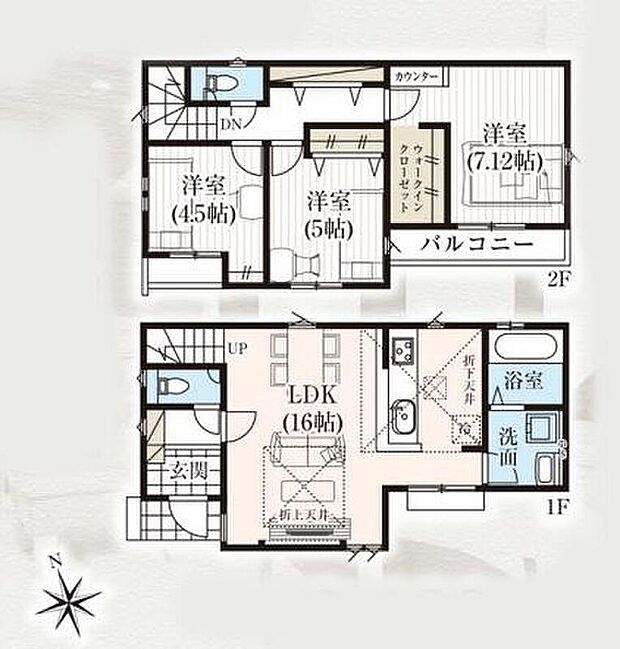 (1号棟)、価格3199万円、3LDK、土地面積102.58m2、建物面積81.15m2