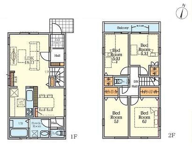(2号棟)、価格4999万円、4LDK、土地面積116.88m2、建物面積93.38m2