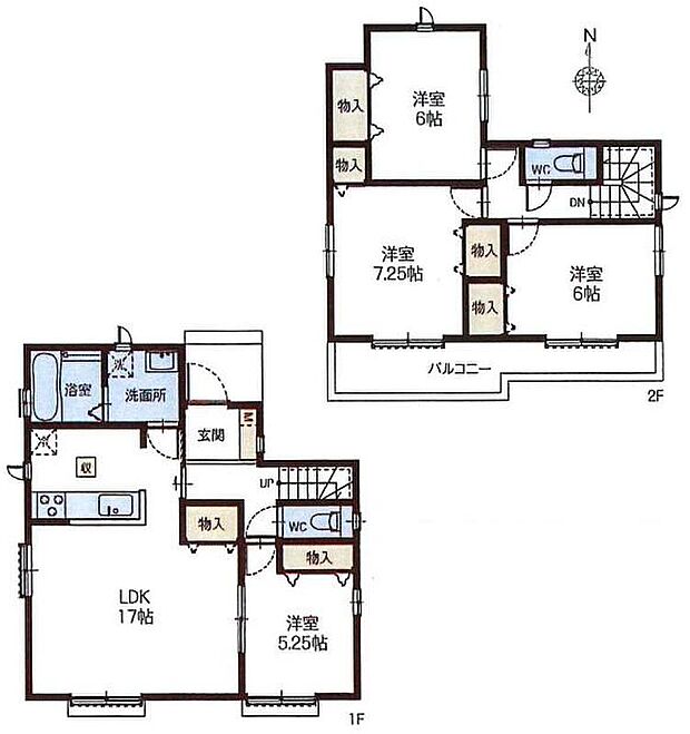 (A号棟)、価格4790万円、4LDK、土地面積124.15m2、建物面積98.95m2