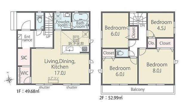 (1号棟)、価格3480万円、4LDK、土地面積125.66m2、建物面積102.67m2