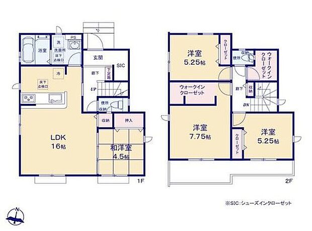 【4LDK】◇おしゃれなカウンターキッチン♪食卓も会話が弾みます♪
◇リビングと和室の間の引き戸を開ければ20帖超えの大空間が広がります♪
◇2つのWICやSICなど収納充実でお部屋がすっきり片付きます♪