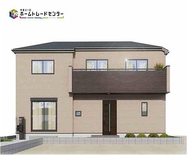 【完成予想図(外観)】ＪＲ五日市線「武蔵引田」駅まで徒歩4分☆
全棟、敷地38坪以上！車種により2台駐車可能なカースペース完備☆南道路に面した明るく開放的な住まいです♪